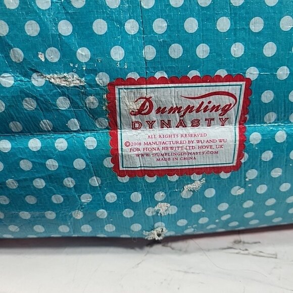 Dumpling Dynasty Rare Fiona Hewitt Printed Duffel Tote Bag Damaged For Upcycle - Picture 14 of 16